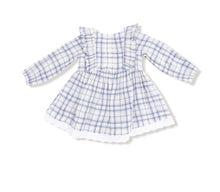 Load image into Gallery viewer, Blue Plaid L/S Dress