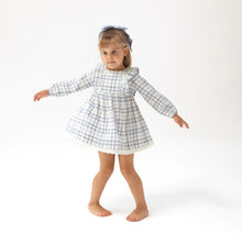 Load image into Gallery viewer, Blue Plaid L/S Dress
