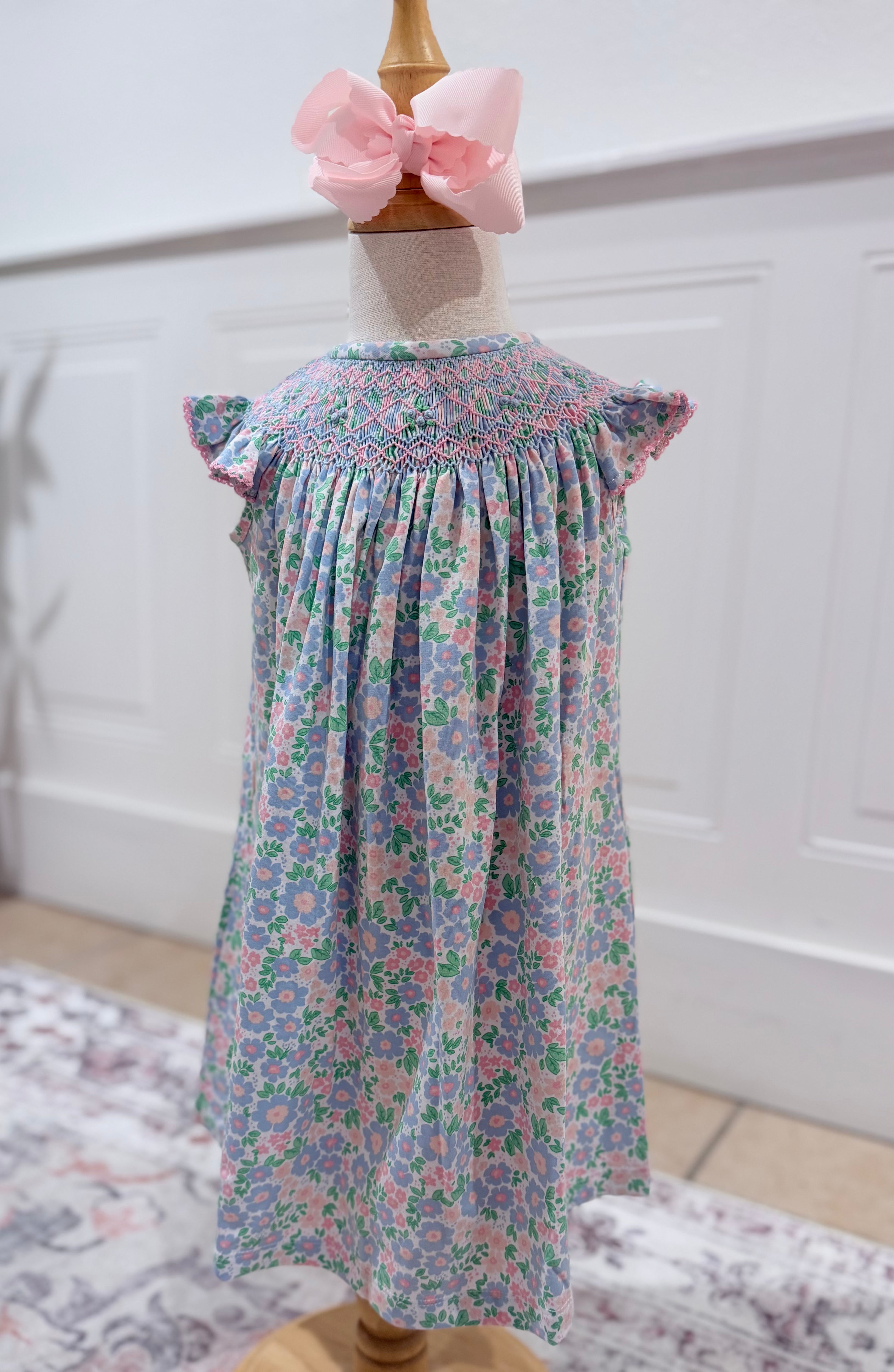Happy Daisy Smocked Bishop Dress 7