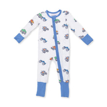 Load image into Gallery viewer, Monster Trucks Zipper Romper