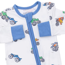 Load image into Gallery viewer, Monster Trucks Zipper Romper