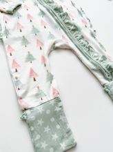 Load image into Gallery viewer, Sweet Christmas Trees Zipper Romper