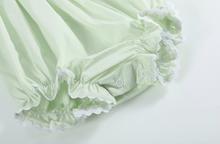 Load image into Gallery viewer, Bunny Smocked Romper, Honeydew