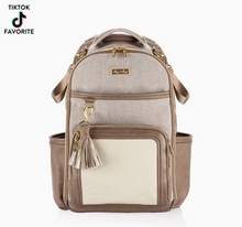 Load image into Gallery viewer, Vanilla Latte Boss Plus™ Backpack Diaper Bag