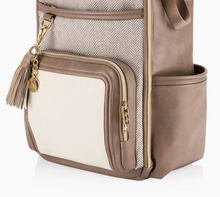Load image into Gallery viewer, Vanilla Latte Boss Plus™ Backpack Diaper Bag