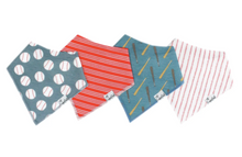 Load image into Gallery viewer, Slugger Bandana Bib Set (4-pack)