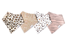 Load image into Gallery viewer, Zara Bandana Bib Set (4-pack)