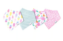 Load image into Gallery viewer, Summer Bandana Bib Set (4-pack)