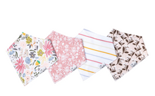 Load image into Gallery viewer, Olive Bandana Bib Set (4-pack)