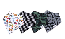 Load image into Gallery viewer, Diesel Bandana Bib Set (4-pack)