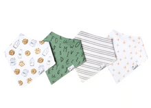 Load image into Gallery viewer, Chip Bandana Bib Set (4-pack)