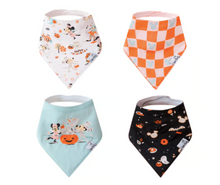 Load image into Gallery viewer, Mickey Mouse Boo Bash Bandana Bib Set (4-pack)