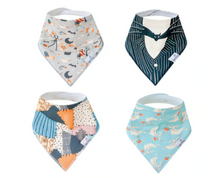 Load image into Gallery viewer, Nightmare Before Christmas Bandana Bib Set (4-pack)