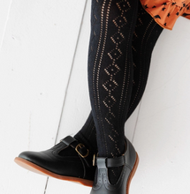 Load image into Gallery viewer, Fancy Knit Tights | Black