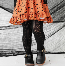 Load image into Gallery viewer, Fancy Knit Tights | Black