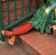 Load image into Gallery viewer, Cable Knit Tights | Red