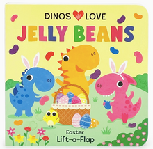 Load image into Gallery viewer, Dinos Love Jelly Beans Lift-A-Flap Book