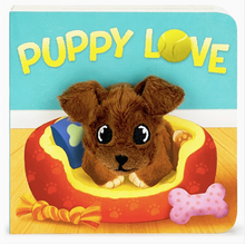 Load image into Gallery viewer, Puppy Love Finger Puppet Book