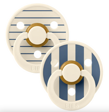 Load image into Gallery viewer, BIBS Studio Colour 2 Pack Pin | Ivory, Steel Blue