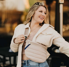 Load image into Gallery viewer, Jolie Puffer Belt Bag | Sand