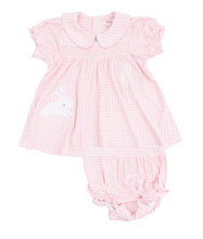 Load image into Gallery viewer, Smocked Bunny Peter Pan Collar Dress