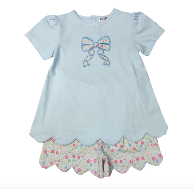 Flowers Girl's Short Set by Ishtex