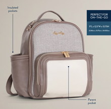 Load image into Gallery viewer, Vanilla Latte Itzy Mini Plus™ Diaper Bag Backpack