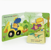 Load image into Gallery viewer, Dinos Love Diggers Lift-A-Flap Book