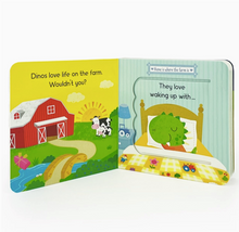 Load image into Gallery viewer, Dinos Love Tractors Lift-A-Flap Book