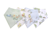 Load image into Gallery viewer, Hundred Acre Wood Bandana Bib Set (4-pack)
