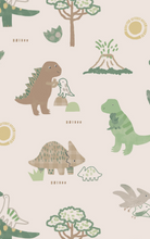 Load image into Gallery viewer, Baby Loves Dinos Zipper Romper | Green