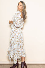 Load image into Gallery viewer, Romantic Floral Maxi Dress | Cream