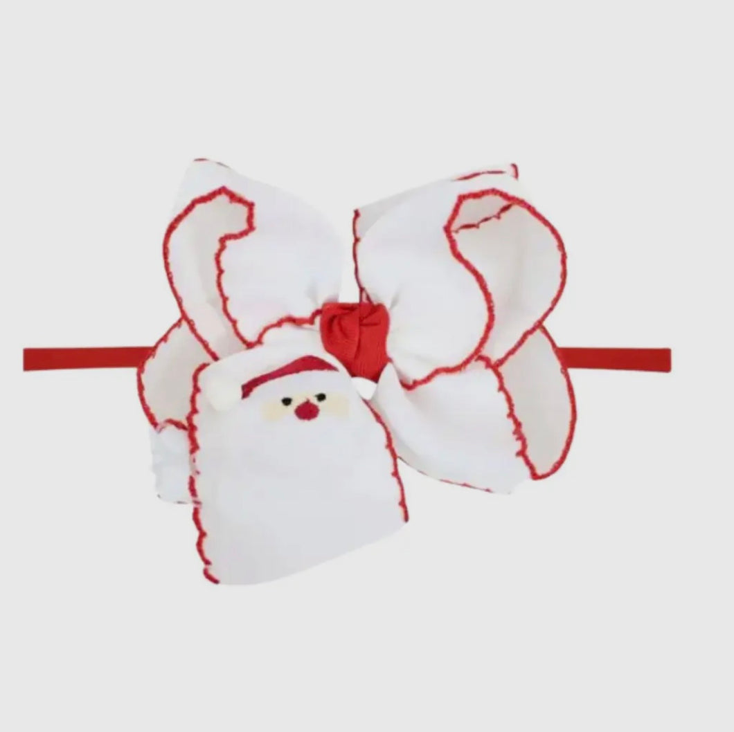 Embroidered Santa Headband