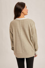 Load image into Gallery viewer, Brooklynn Brush Thermal Crew | Olive
