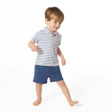 Load image into Gallery viewer, Polo + Everyday Shorts | Navy Stripe

