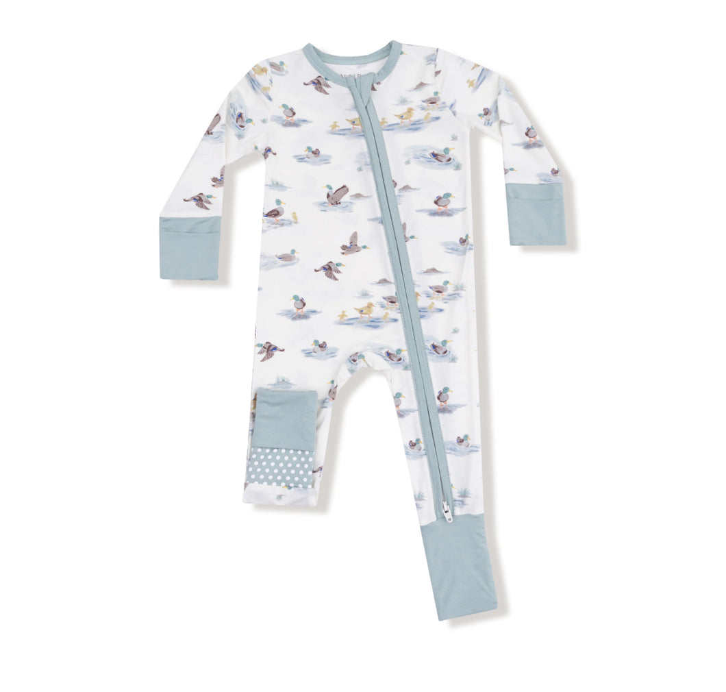 Migrating Mallards Zipper Romper