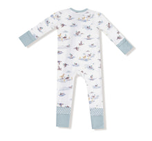 Load image into Gallery viewer, Migrating Mallards Zipper Romper
