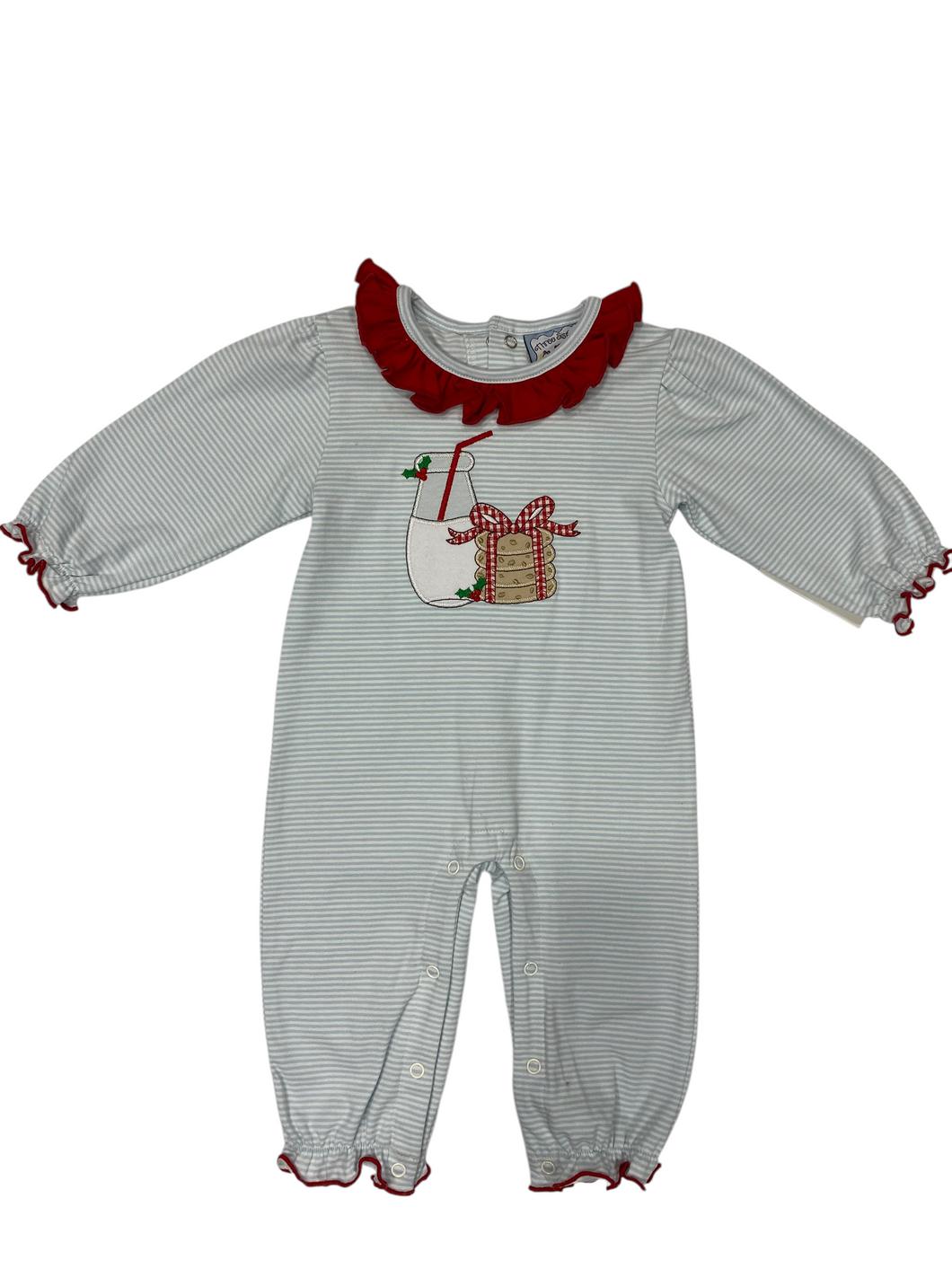 Three Sisters Milk & Cookies Girls Romper
