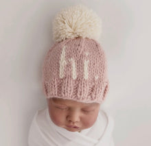 Load image into Gallery viewer, hi. Rosy Hand Knit Hat
