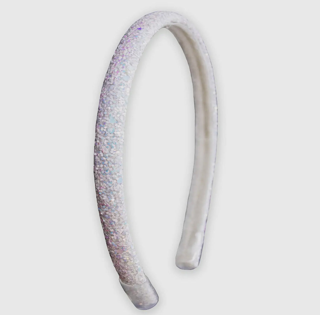 Glitter Headband | White