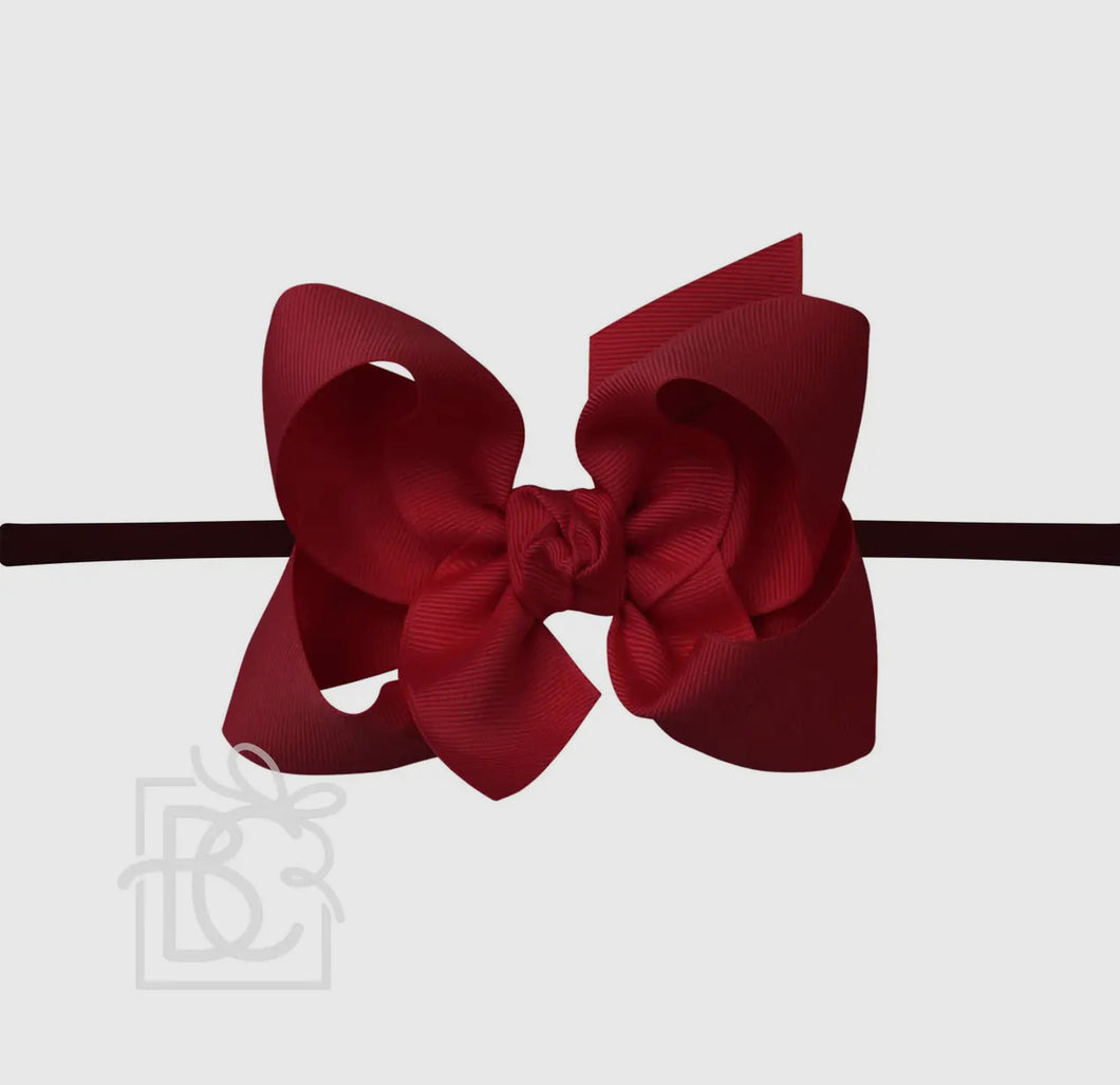 Grosgrain Headband | Cranberry