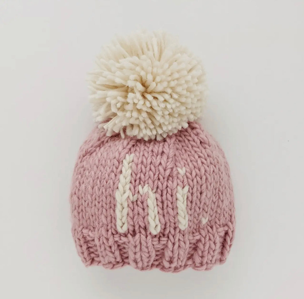 hi. Rosy Hand Knit Hat