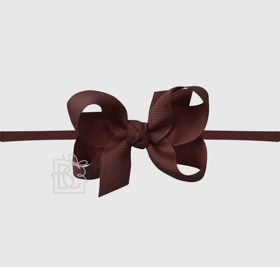 Grosgrain Headband | Brown
