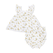 Load image into Gallery viewer, Angel Dear Sunshine Roses Pinafore + Bloomer

