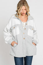 Load image into Gallery viewer, Aimee Oversized Shacket | Heather Grey
