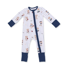 Load image into Gallery viewer, Mixed Sports Bears Zipper Romper
