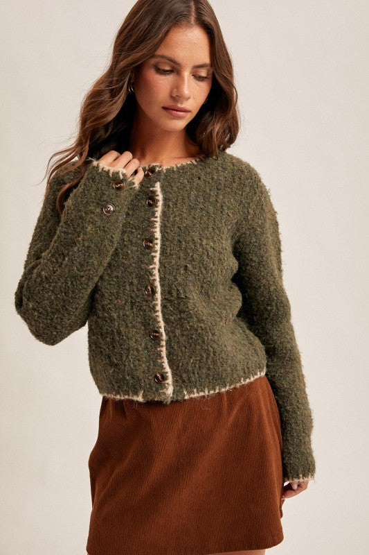 Thea Speckled Cardigan