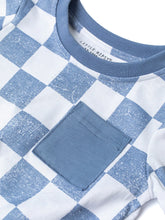 Load image into Gallery viewer, Checkered Tee, Sky Blue
