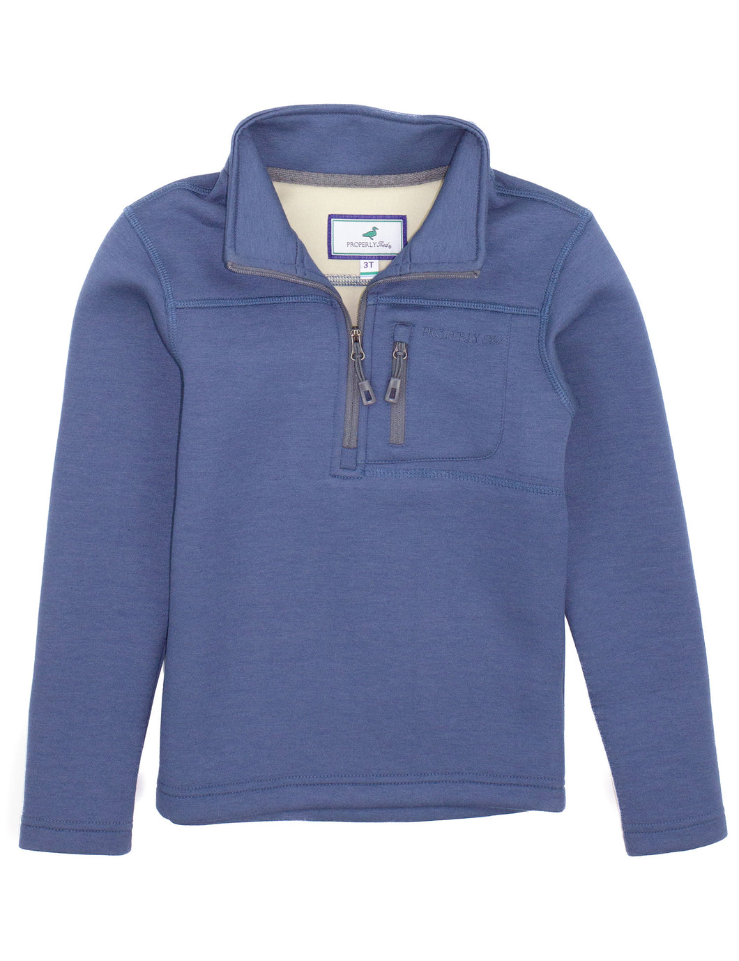 Properly Tied Arctic Pullover | Stone Blue