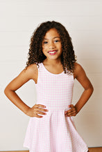 Load image into Gallery viewer, Pink Gingham Active Dress
